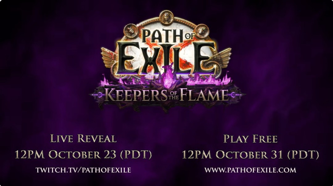 《流放之路》最新直播10月24日举行 公布新资料片情报